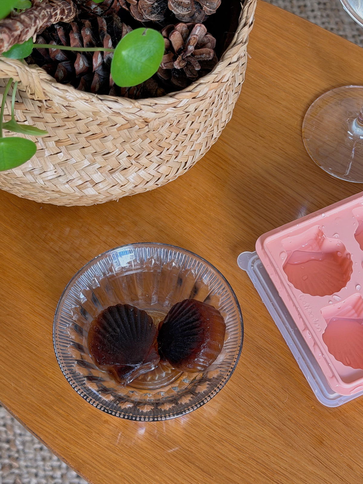 Moule à glaçons en silicone — forme coquillage